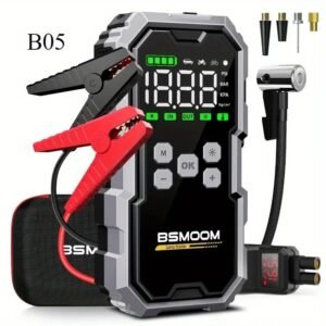 BSMOOM Portable Jump Starter 7000A 12V | 150PSI Air Compressor Tire Inflator New