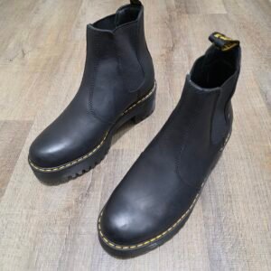 Dr. Martens Rometty Black Leather Platform Chelsea Boots Women’s 6 US