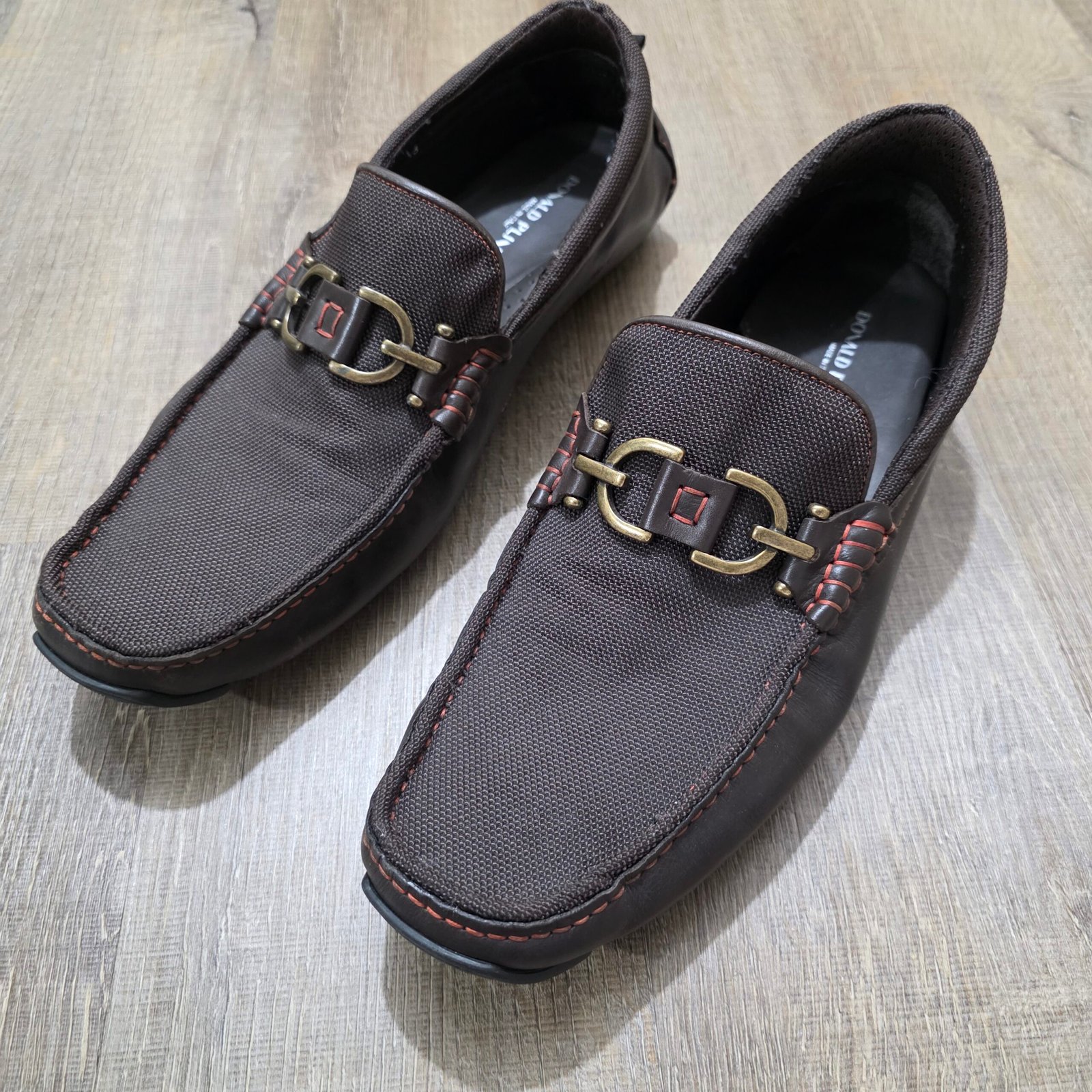 Donald Pliner Darcy HN Brown Leather Driving Loafers Men’s Size 13 Made in Italy