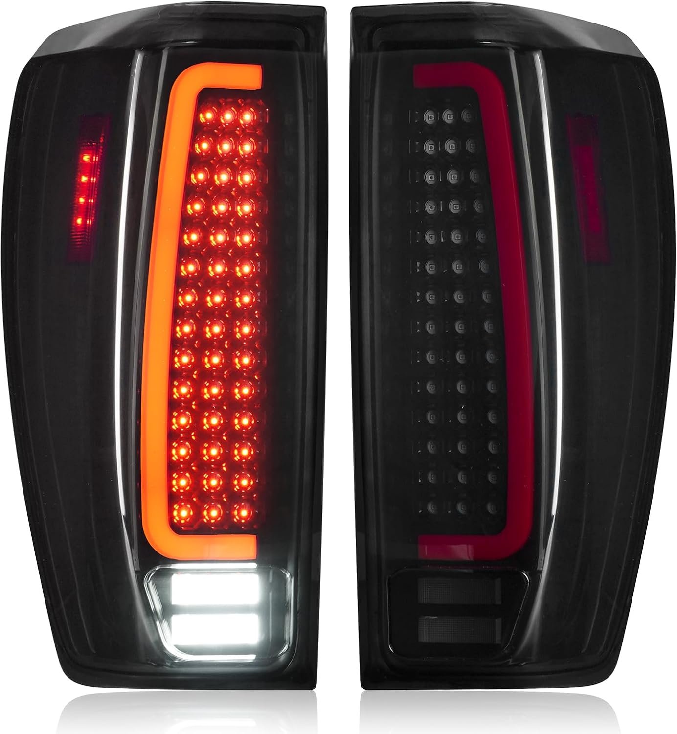 LED Tail Lights for GMC Sierra 1500 2019-2023 Smoked Black Pair