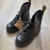 Dr. Martens Audrick 8-Eye Boots Black Women 6 Platform Lace Up No Box