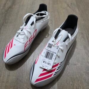 Adidas F50 Messi Club FG/MG Soccer Cleats White Pink Men’s 9.5 Women’s 10.5 JP7443 No Box