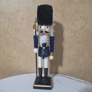 Garden Ridge 12in Nutcracker Soldier Blue Gold Christmas Holiday Decor