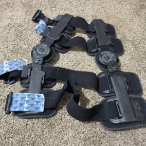 Breg T Scope Post-Op ROM Adjustable Hinged Knee Brace Universal Black