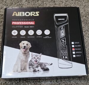 AIBORS Dog Grooming Clippers kit Wireless Rechargeable Gold Model H6011