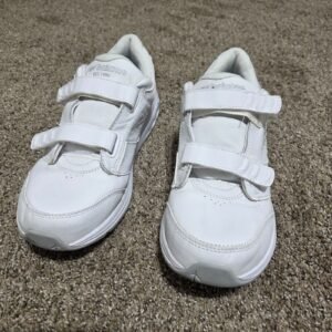 New Balance 928v3 Women’s Walking Shoes White Leather Hook & Loop Straps 9.5 2A