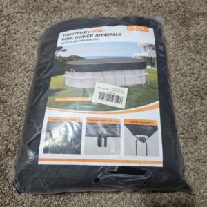 LXKCKJ 12x24 FT Oval Winter Pool Cover Above Ground Waterproof UV Black