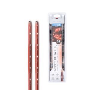 TYPE S Infinite Glow Red LED Interior Strip Lights 24" 12V Car Accent Lighting