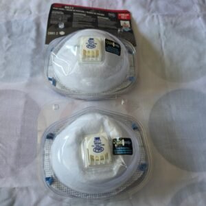 3M 8577 P95 Paint Odor Respirator Masks Cool Flow Valve 4 Pack Open Box